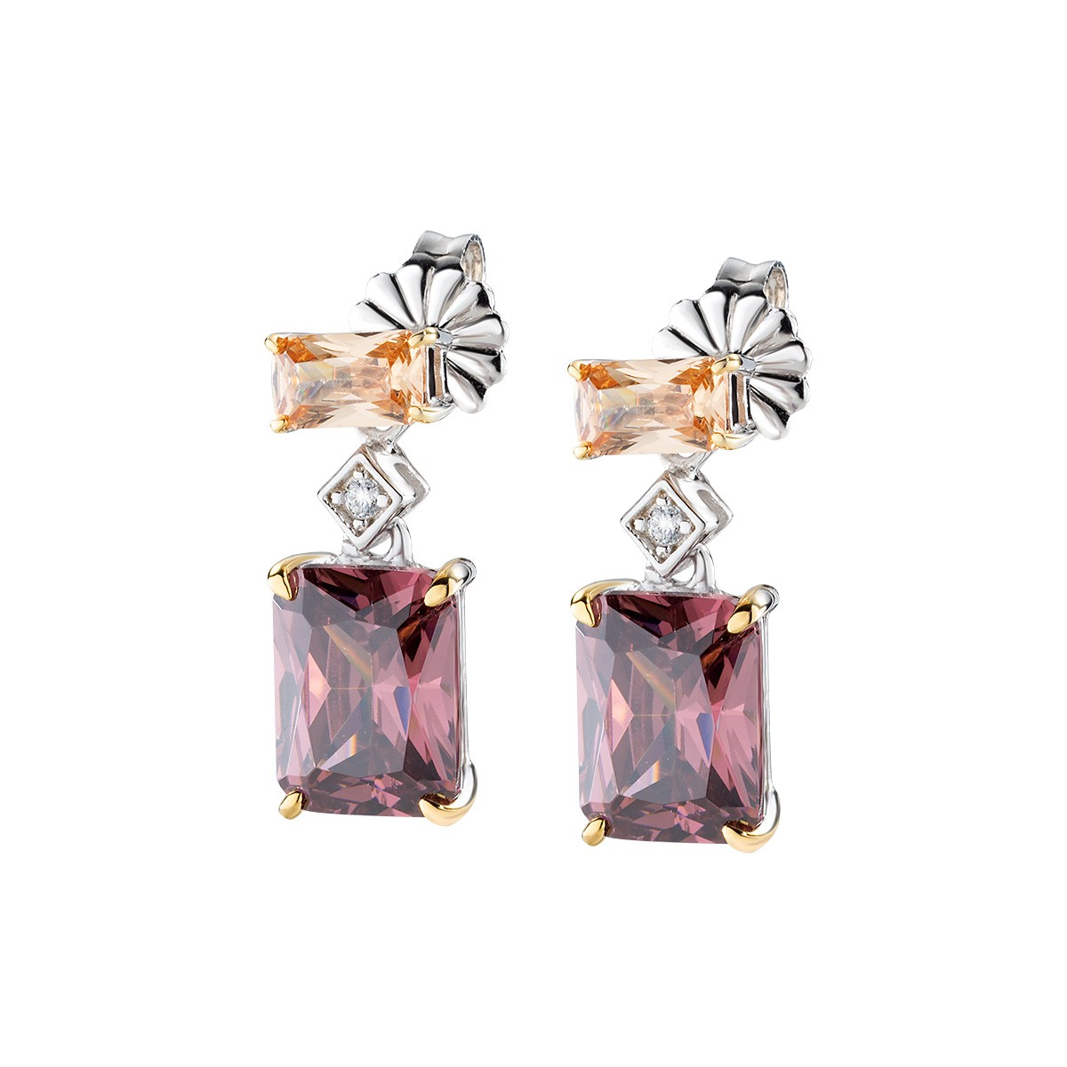 Orecchini in argento 925 con zirconi - AMEN