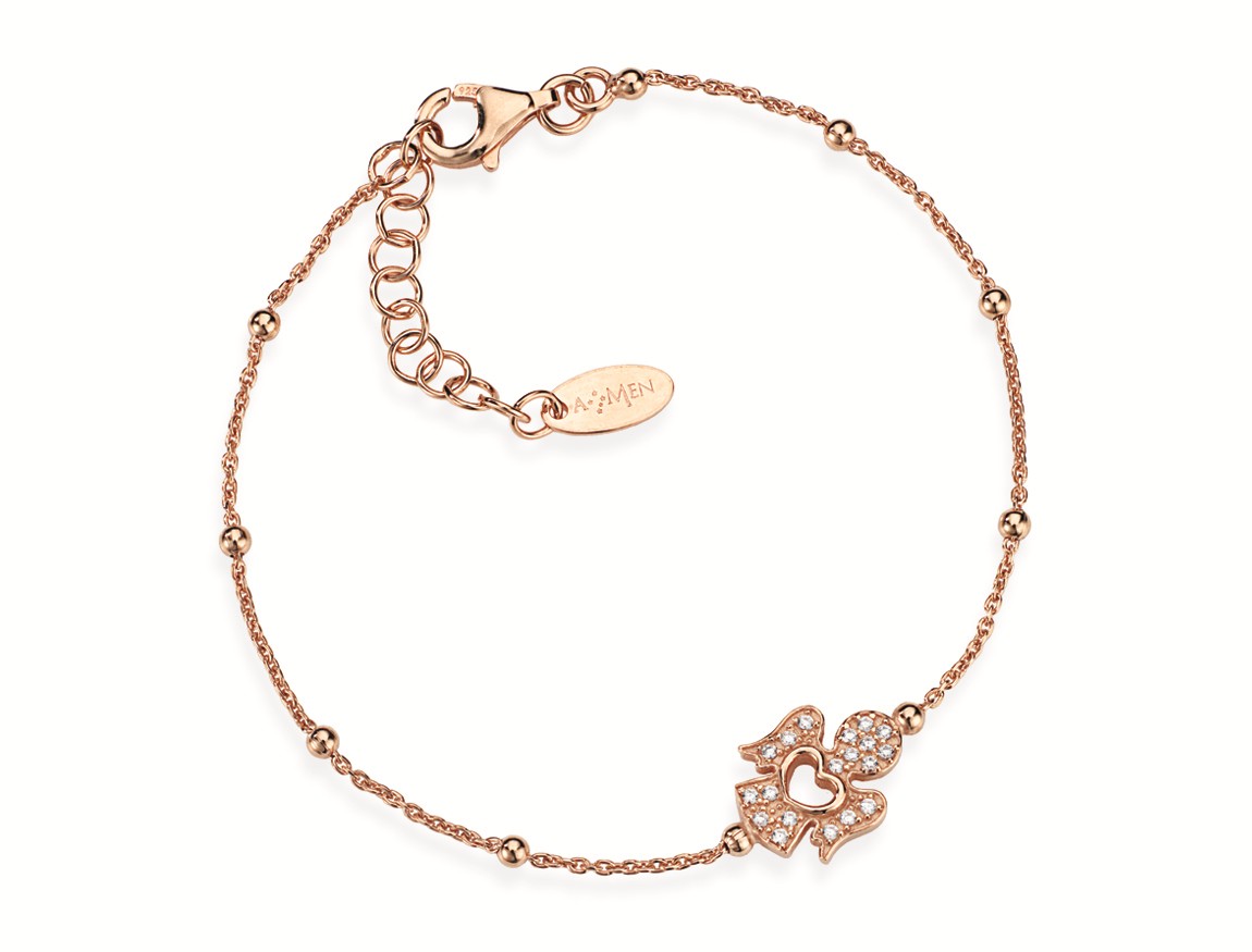 Bracciale in argento 925 con zirconi - AMEN