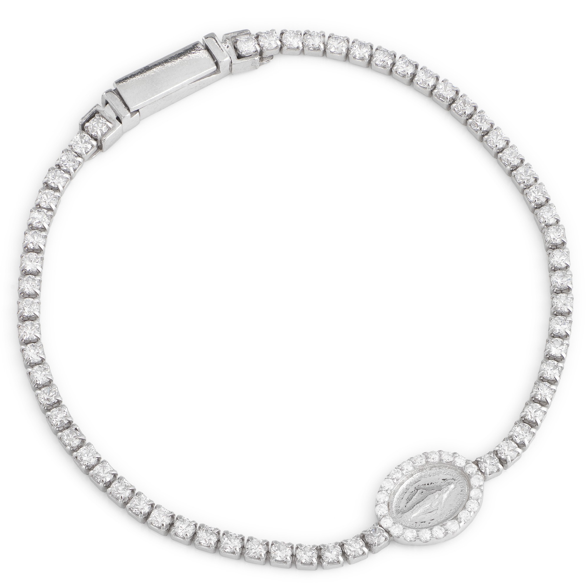 Bracciale in argento 925 con zirconi - AMEN