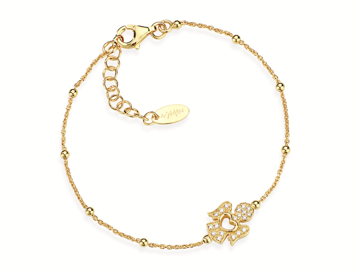 Bracciale in argento 925 con zirconi - AMEN