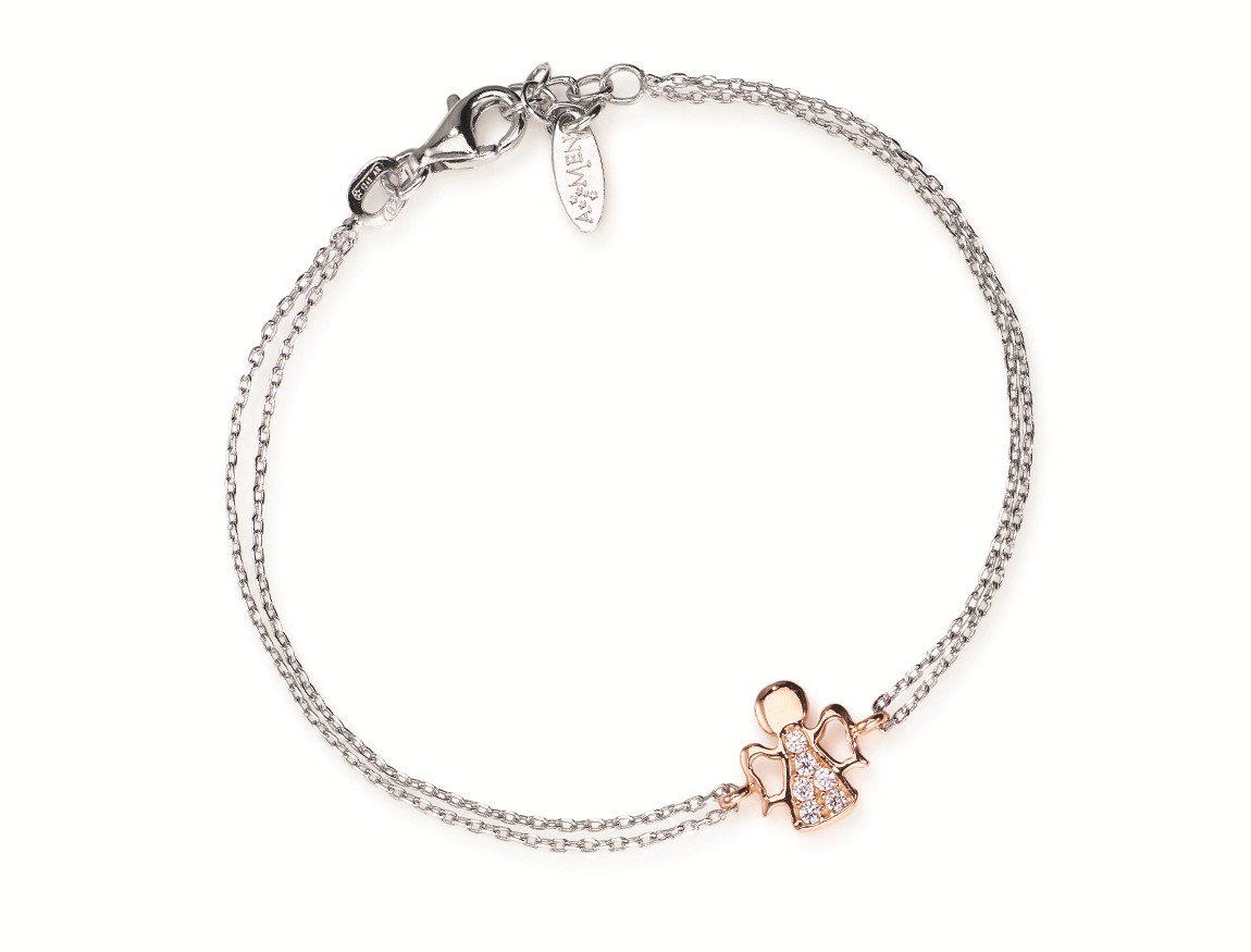 Bracciale in argento 925 con zirconi - AMEN