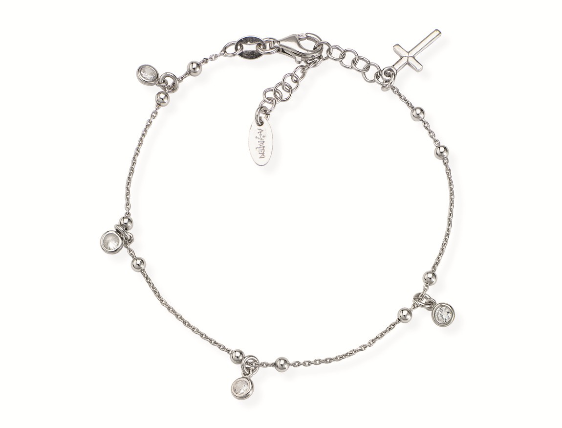 Bracciale in argento 925 con zirconi - AMEN