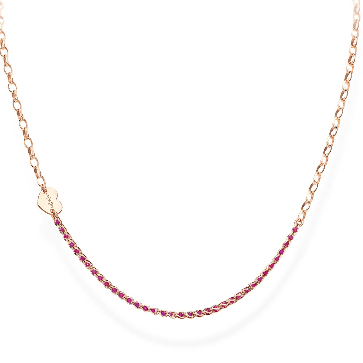 Collana in argento 925 con cristalli - AMEN