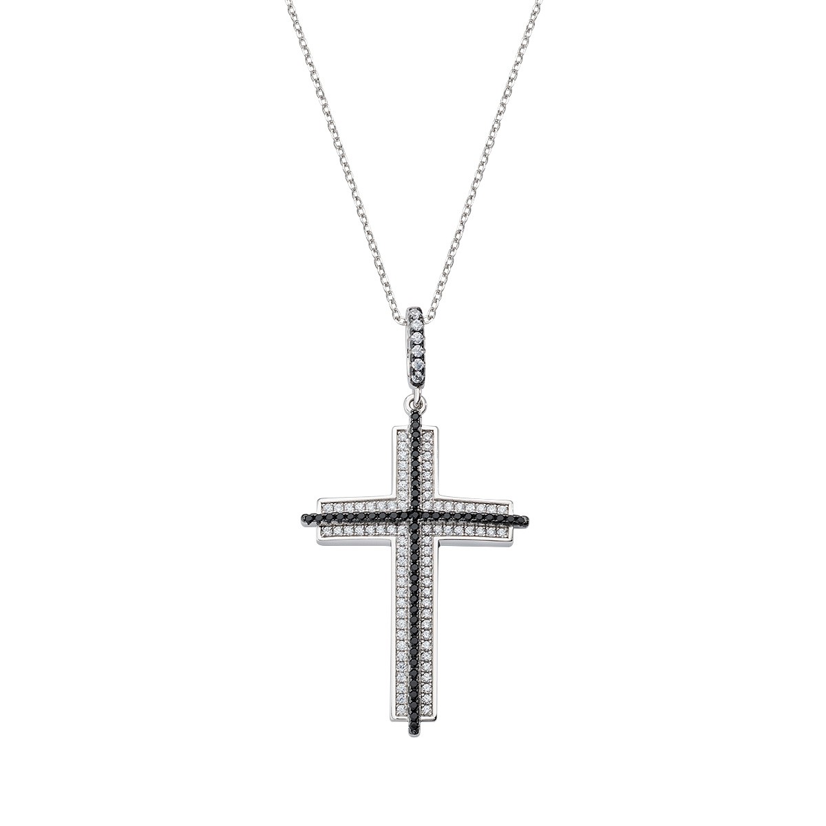 Collana in argento 925 con zirconi - AMEN