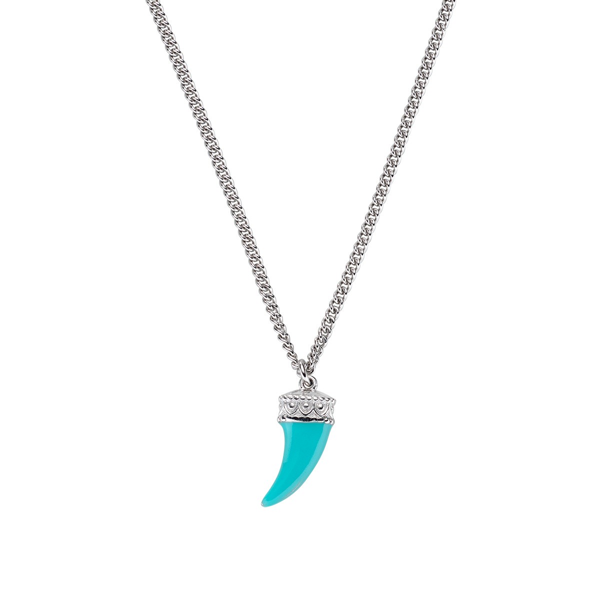 Collana unisex in argento 925 rodiato - AMEN