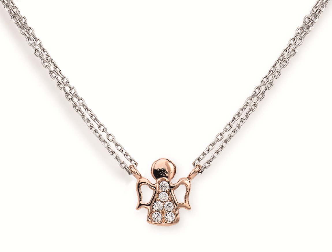 Collana in argento 925 con zirconi - AMEN