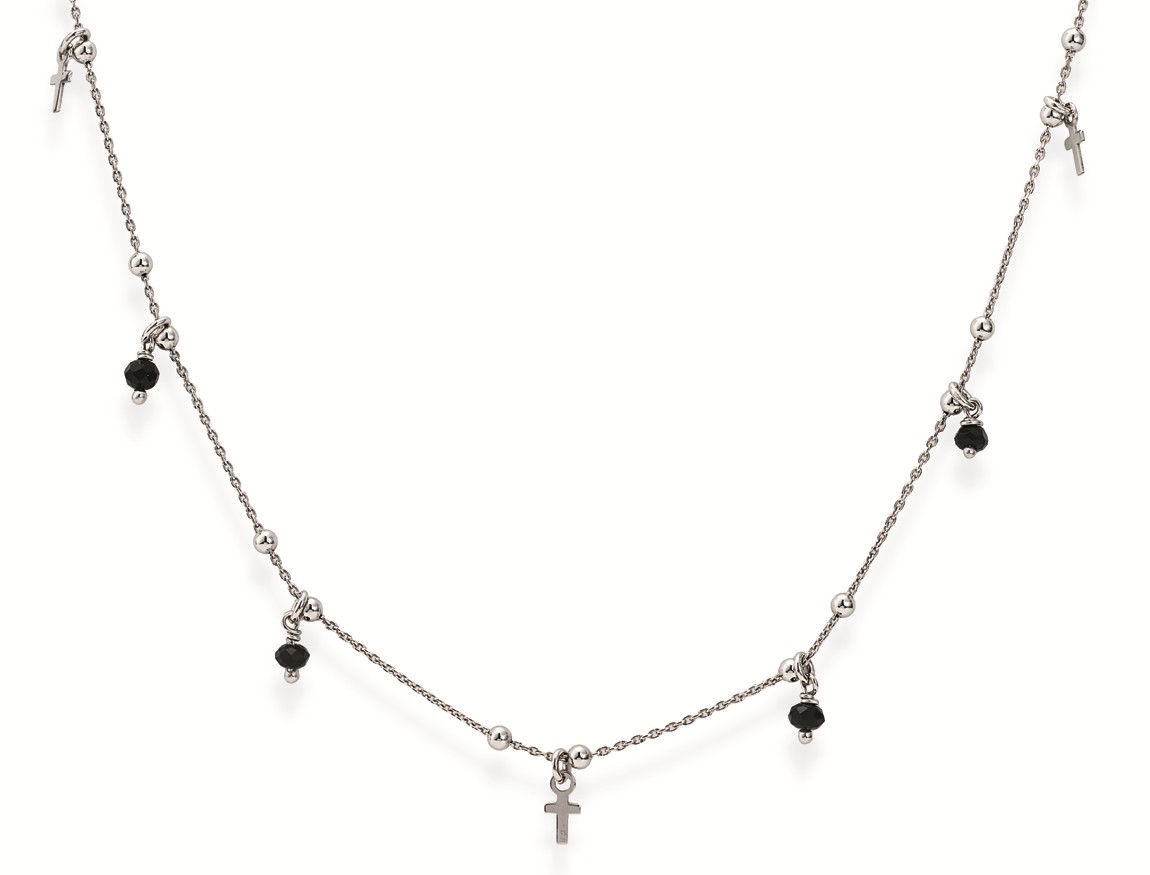 Collana in argento 925 con cristalli - AMEN