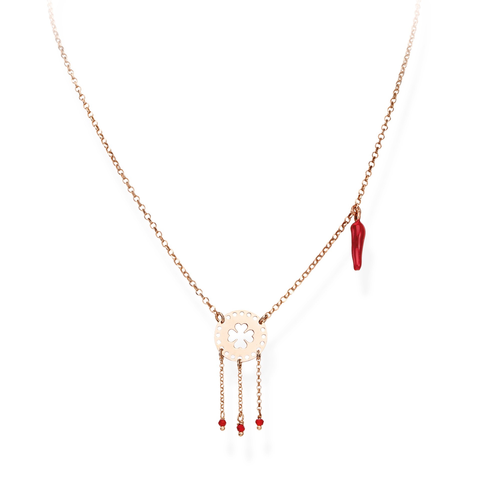 Collana in argento 925 con cristalli - AMEN