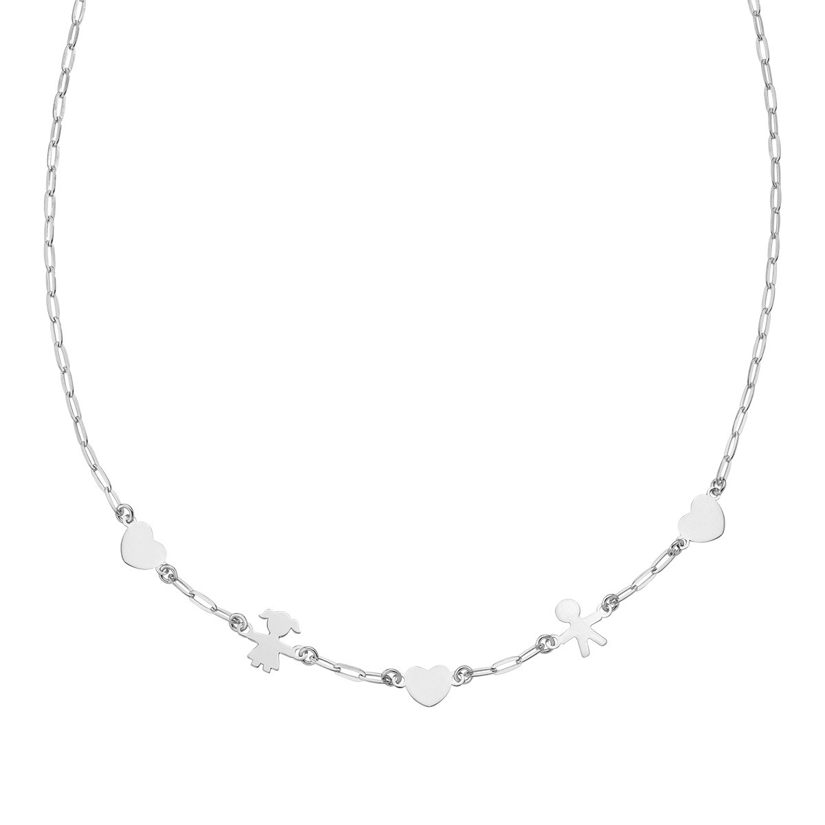 Collana da donna in argento 925 rodiato - AMEN