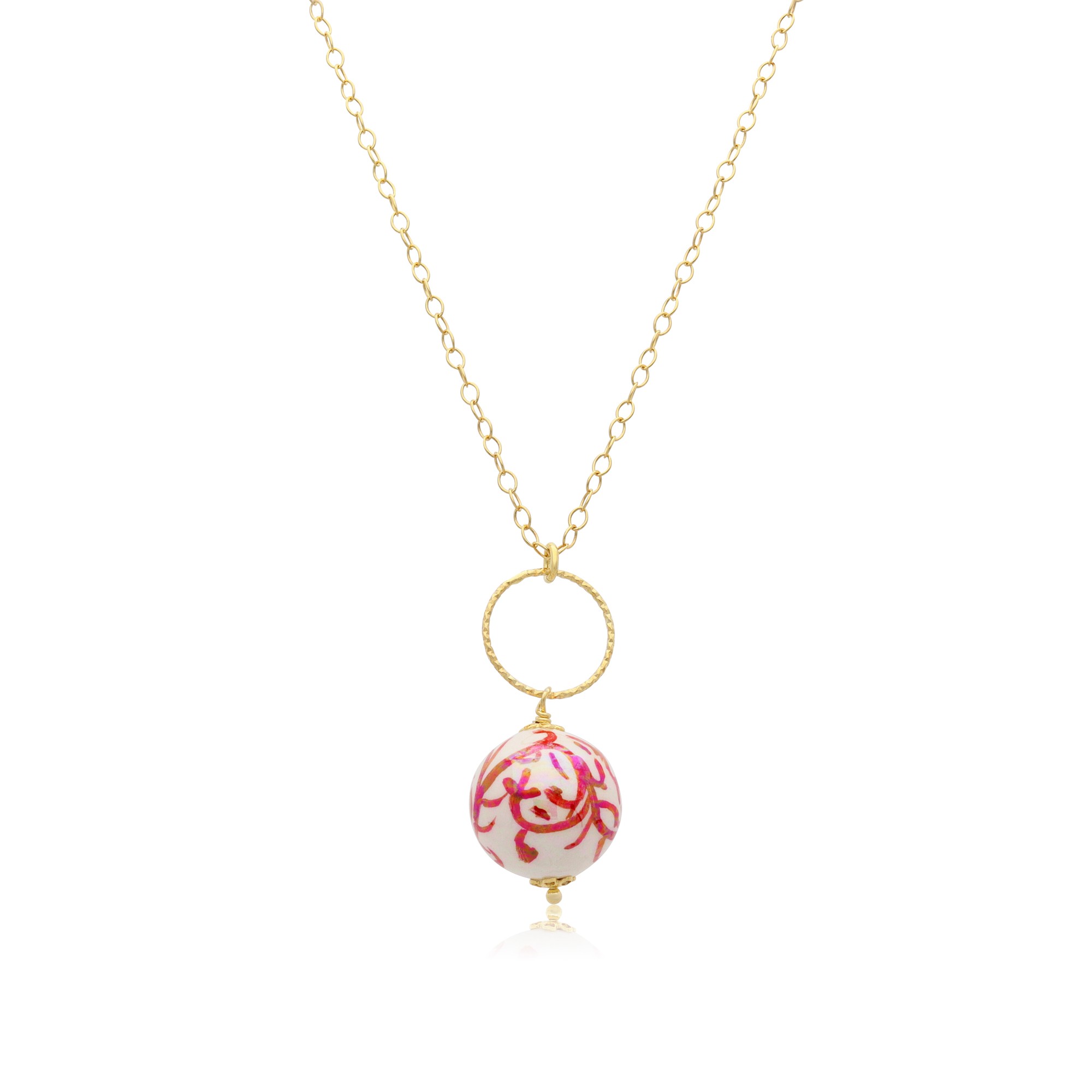 Collana Perla in argento e ceramica - LE PERLE DI CALTAGIRONE