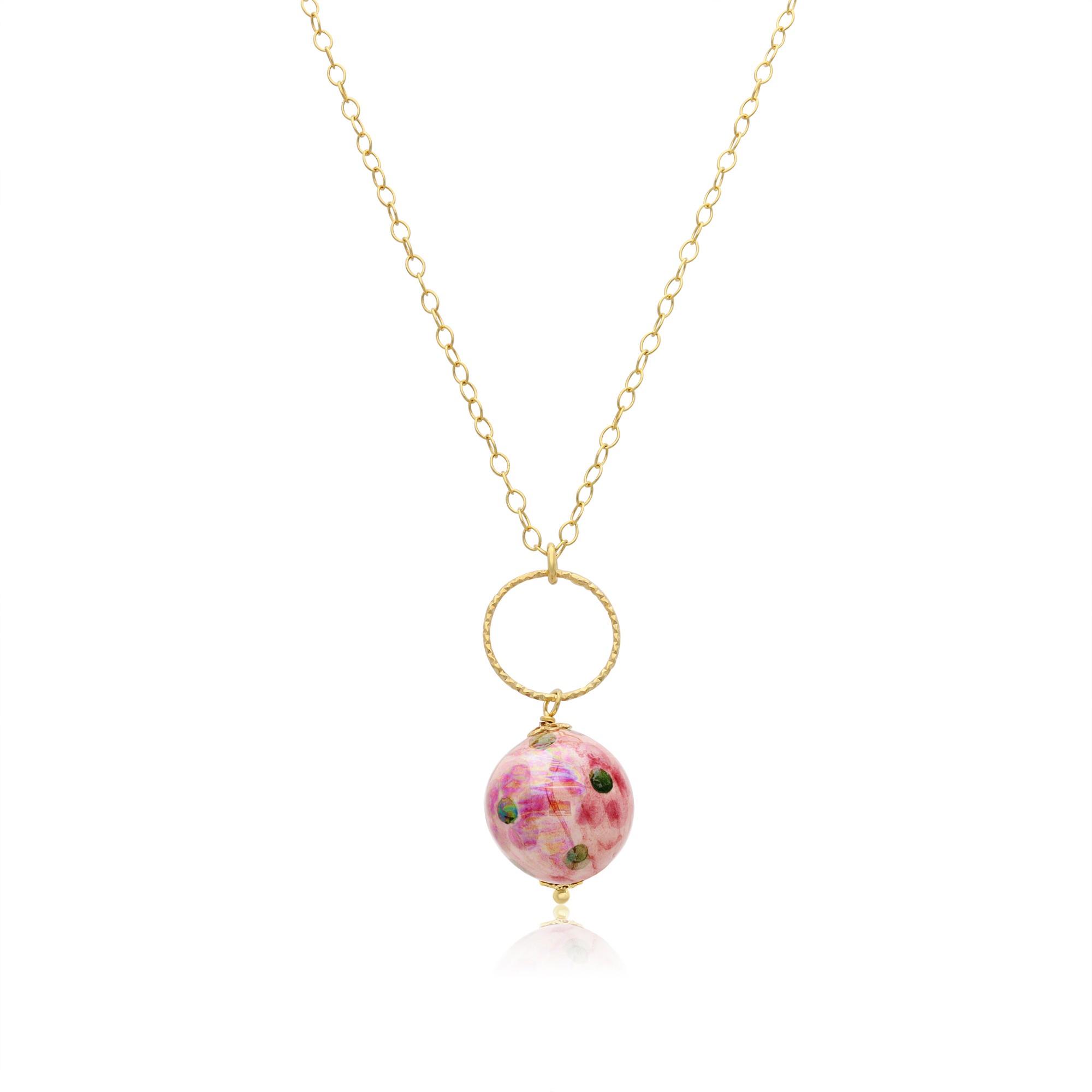 Collana Perla in argento e ceramica - LE PERLE DI CALTAGIRONE