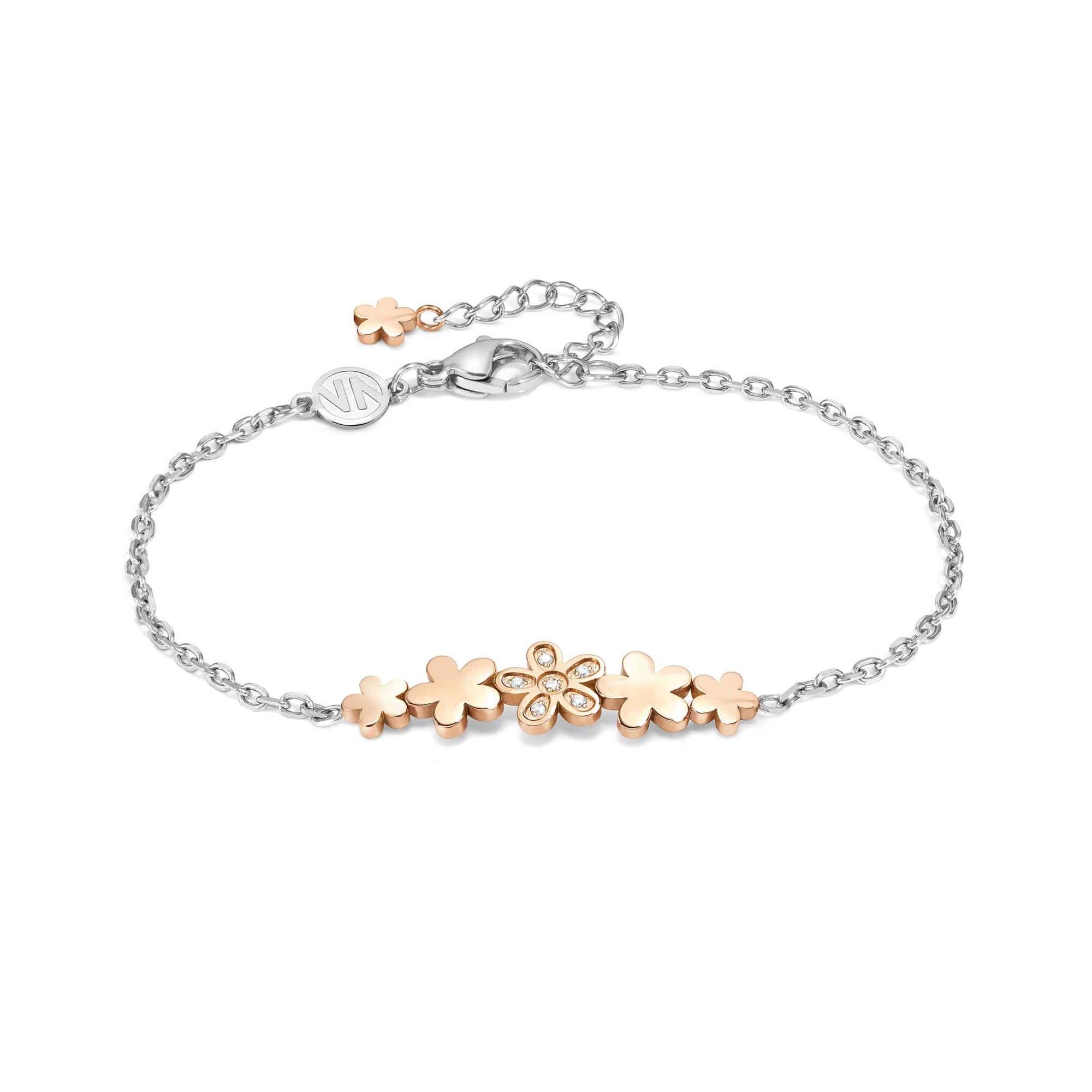 Bracciale Miss Trendy fiore in acciaio rosa - NOMINATION