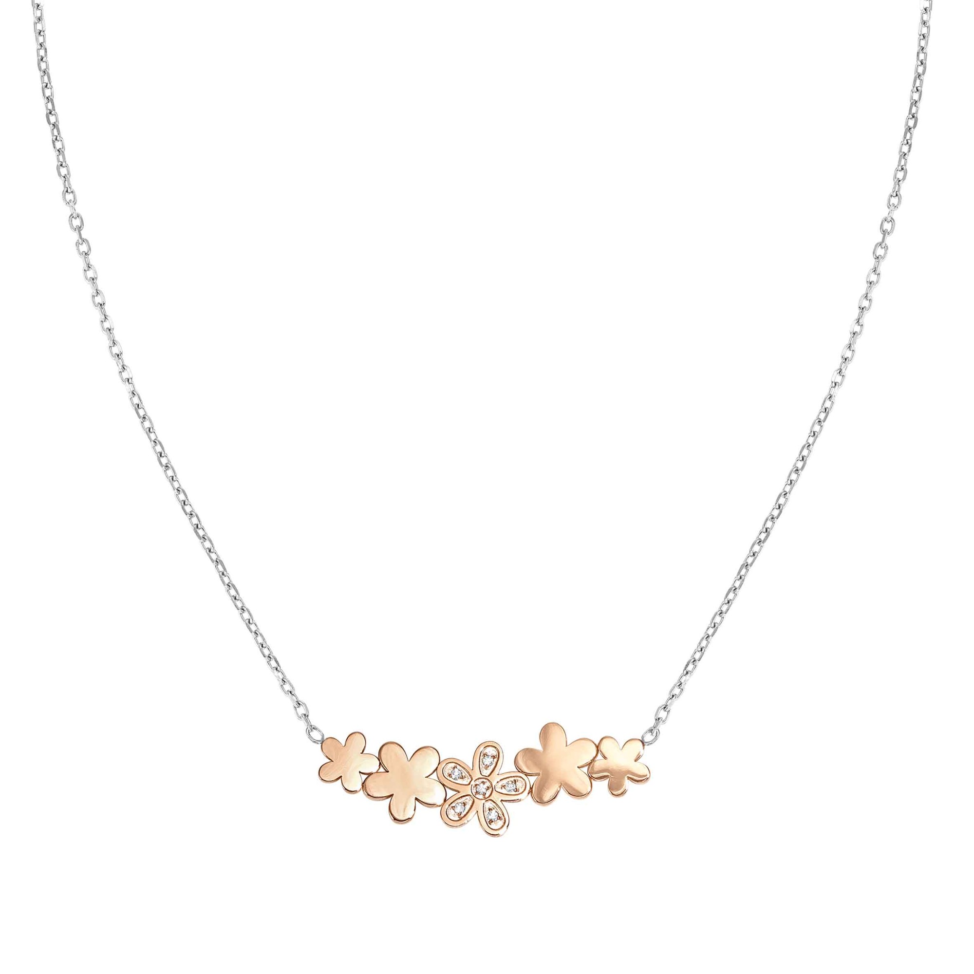 Collana Miss Trendy fiore in acciaio rosa - NOMINATION