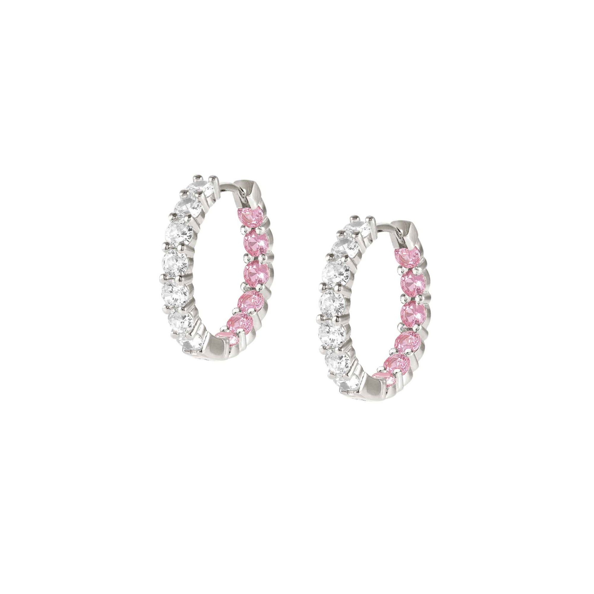 Pendientes Chic&Charm en plata y circonitas rosas - NOMINATION
