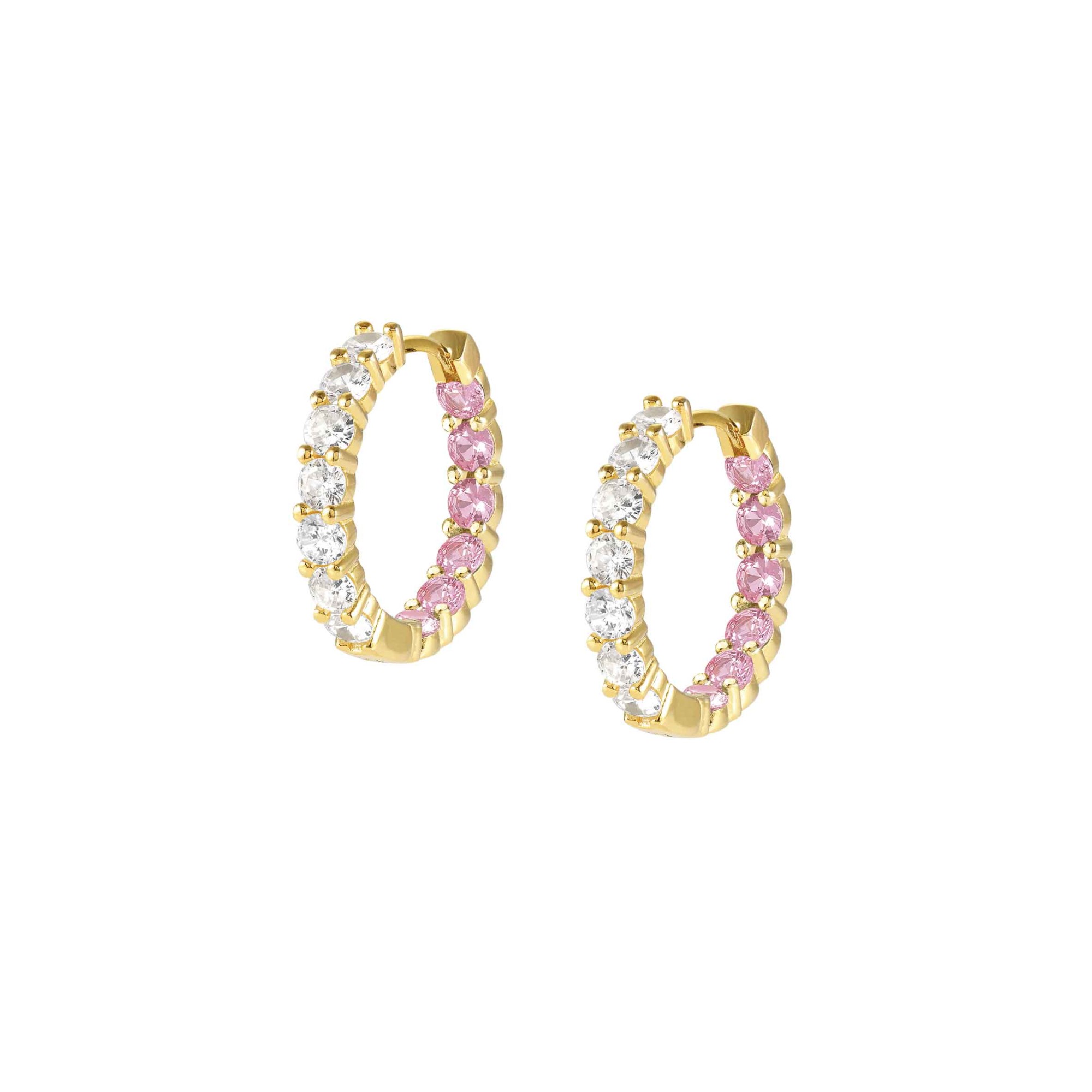 Pendientes Chic&Charm en plata y circonitas rosas - NOMINATION