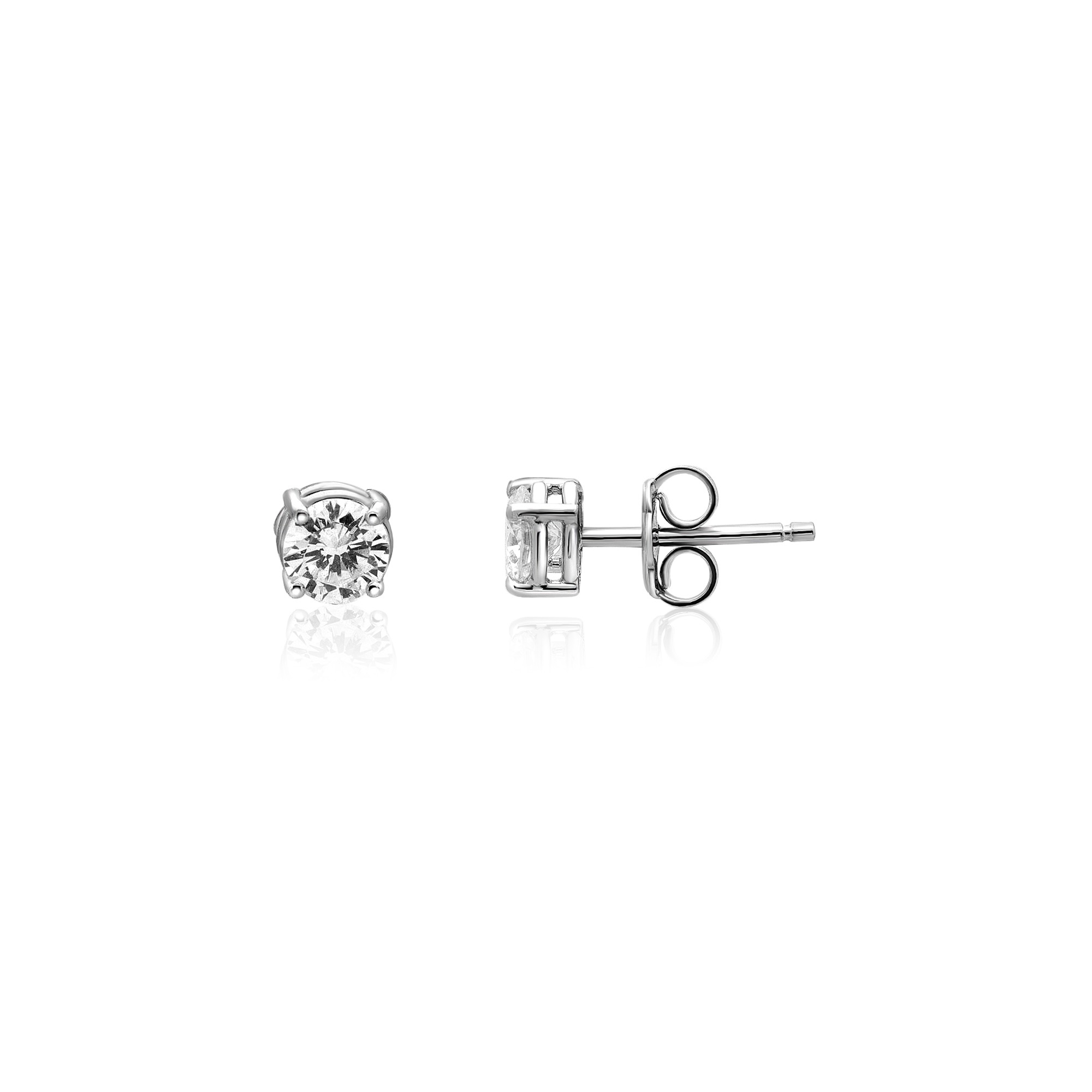White gold stud earrings with 0.93 ct diamonds Alfieri & St. John - ALFIERI & ST. JOHN