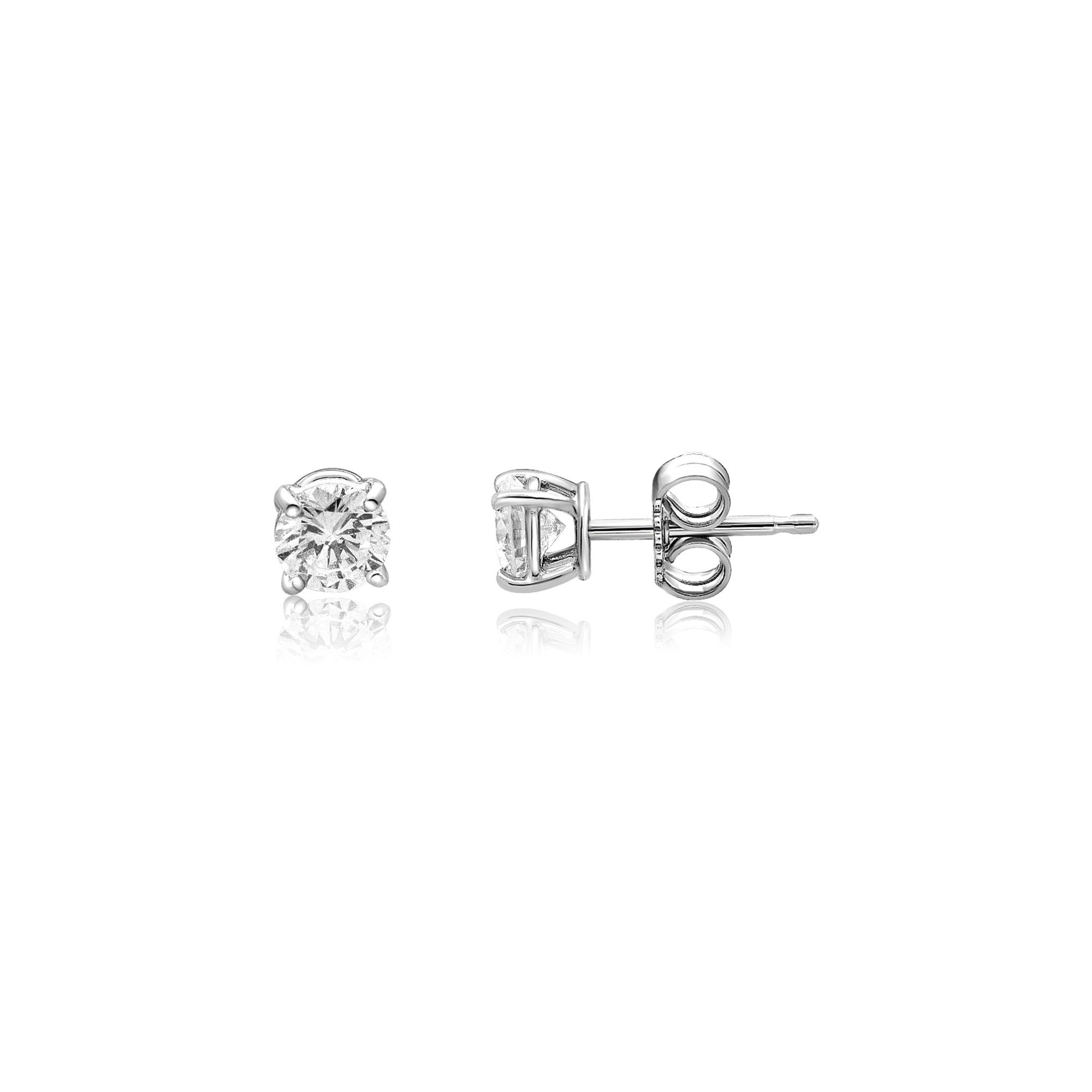 White gold stud earrings with 1.06 ct diamonds Alfieri & St. John - ALFIERI & ST. JOHN