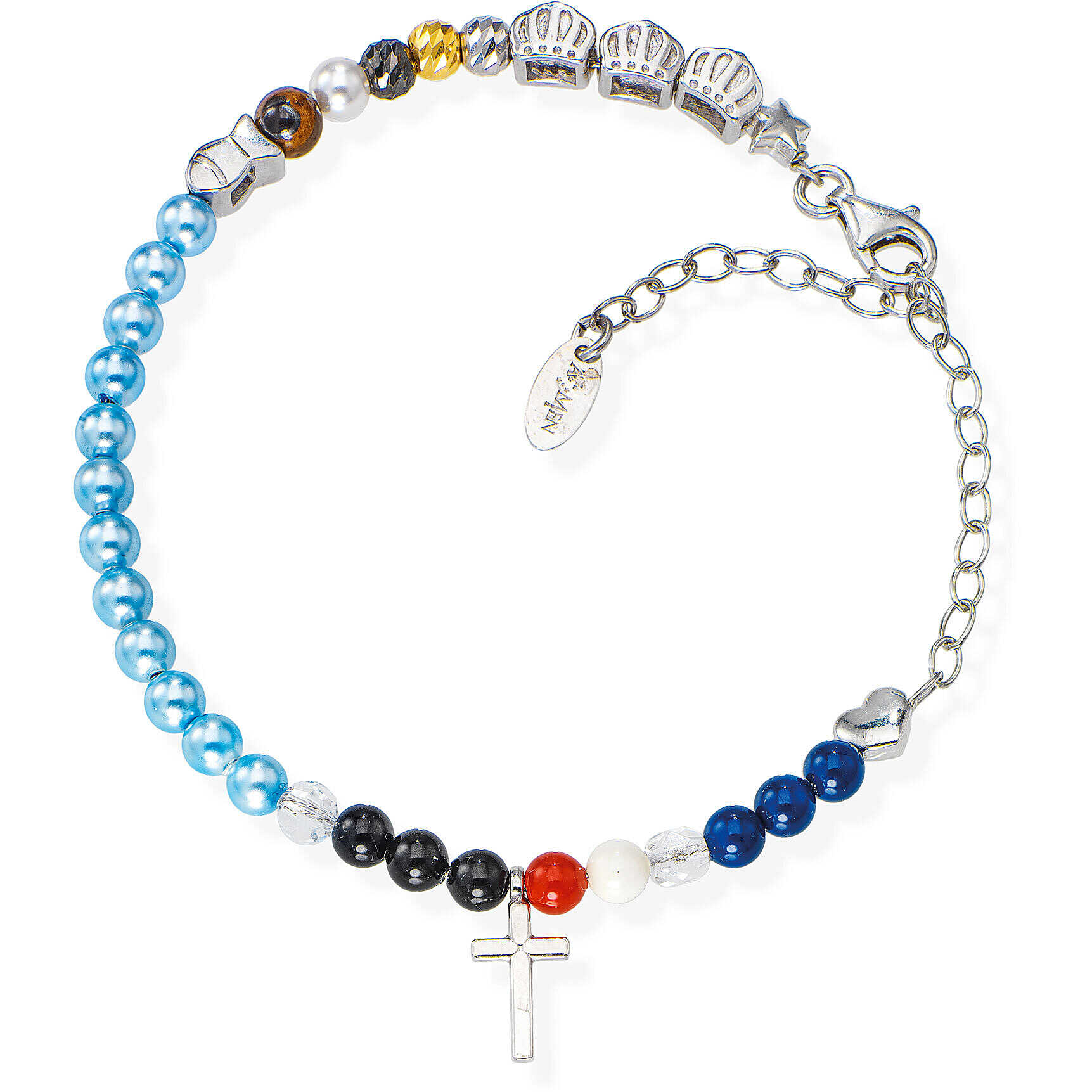 Amen Racconti Di Vite D'Amore bracelet woman Bracelet with 925 Silver With Beads jewel - AMEN