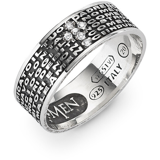 ring man jewellery Amen Padre Nostro - AMEN