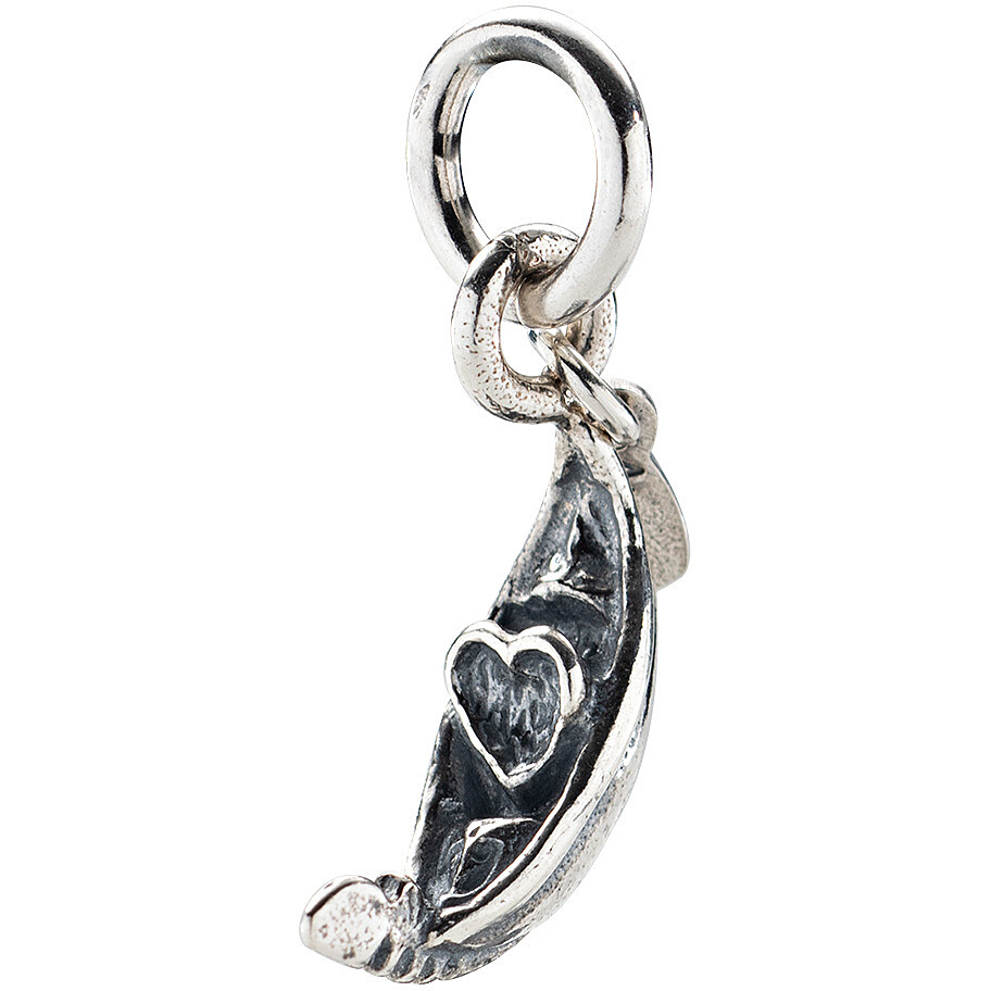 Venice gondola-shaped silver charm - AMEN