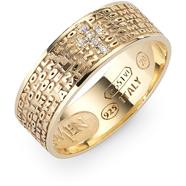 ring man jewellery Amen Padre Nostro - AMEN