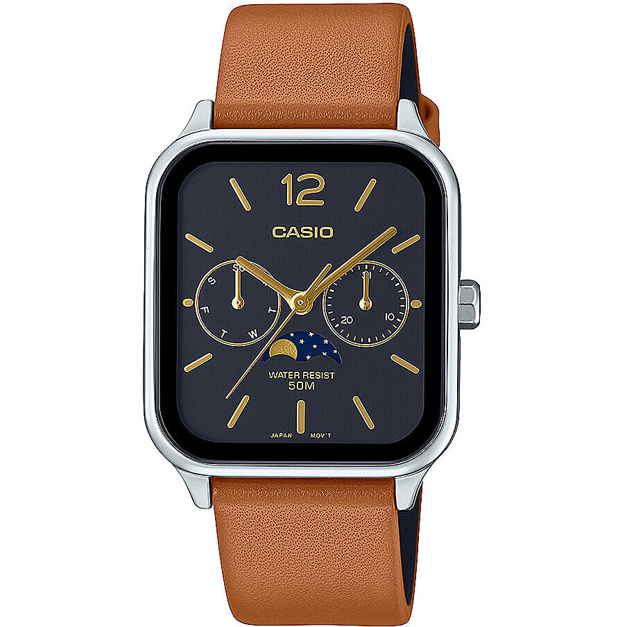 Reloj multifunci&oacute;n Timeless mujer acero y piel negra Casio MTP-M305L-1AVER - CASIO