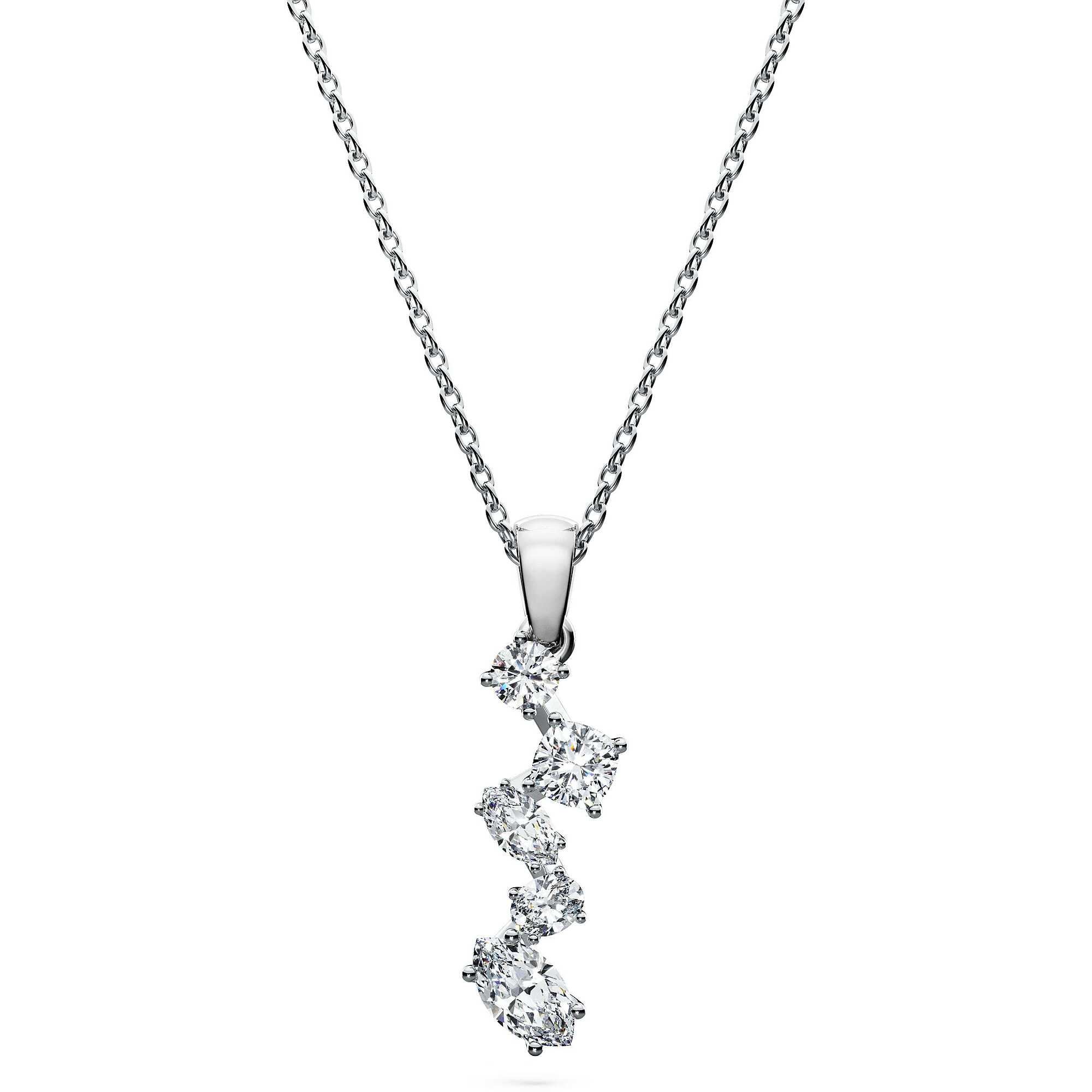 collana Oro 750 (18kt) con Pendente donna Swarovski Created Diamonds Galaxy - SWAROVSKI