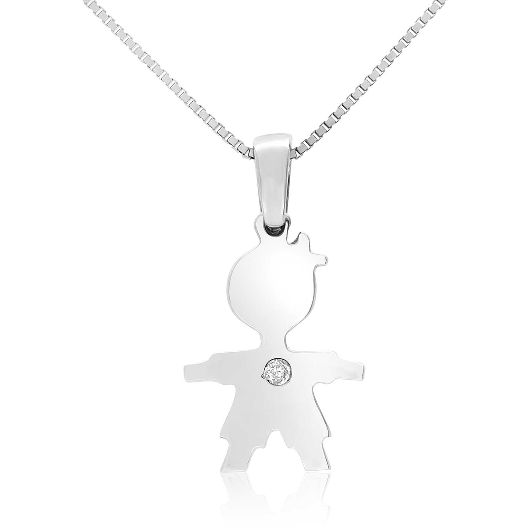 Collar Dream de oro 18 kt con diamantes de 0,008 ct - LUXURY MILANO