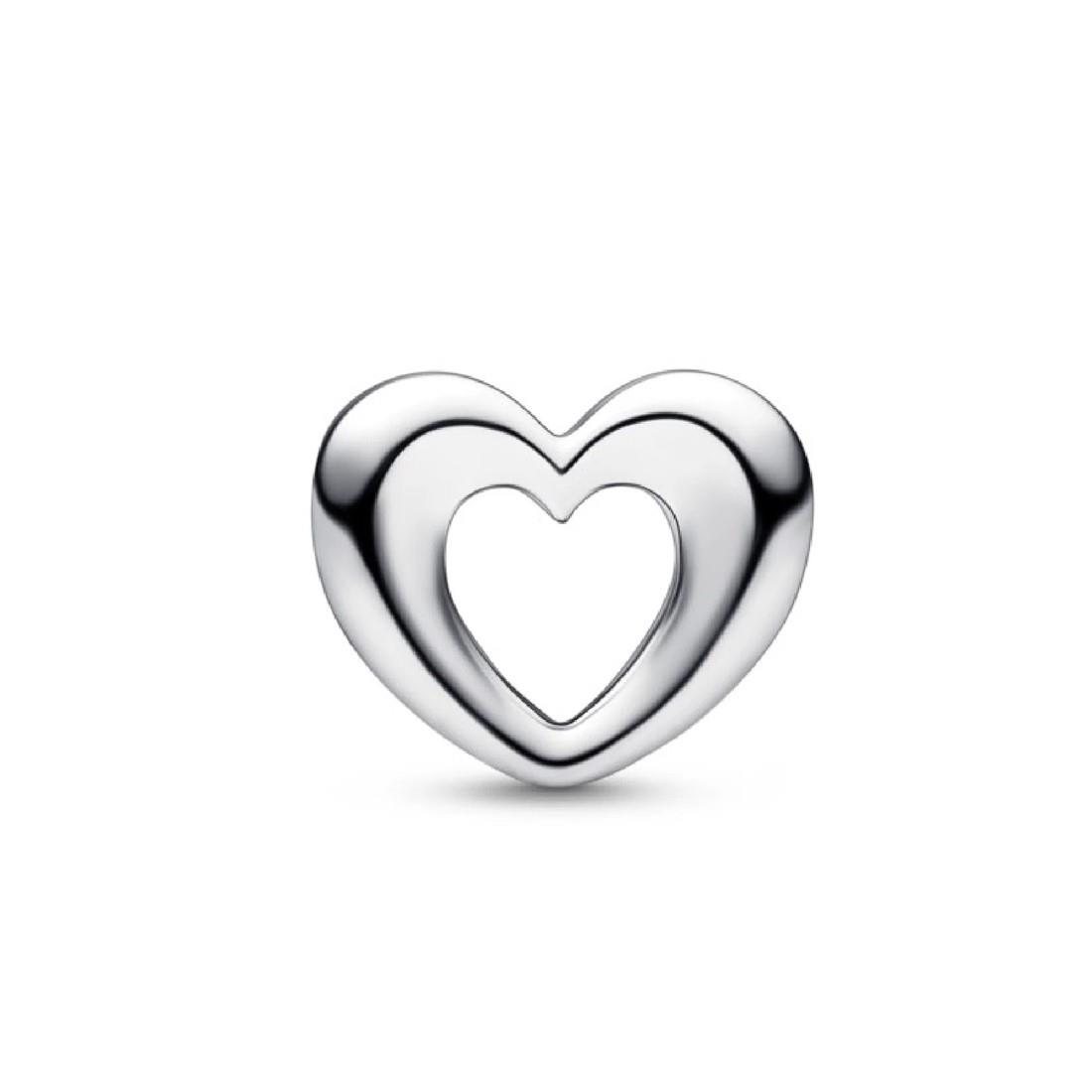 Shining Heart Charm in silver - PANDORA