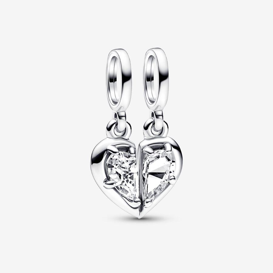 Double heart charm on sale pandora