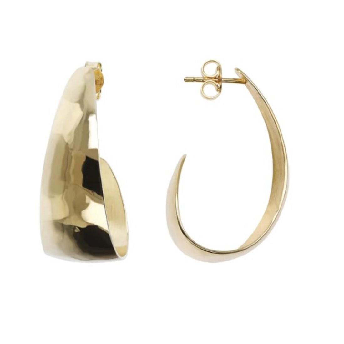 18kt gold plated curl earrings - ETRUSCA