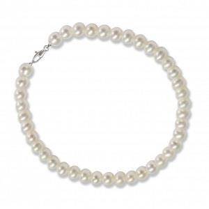 Bracelet in silver and pearls - MAYUMI