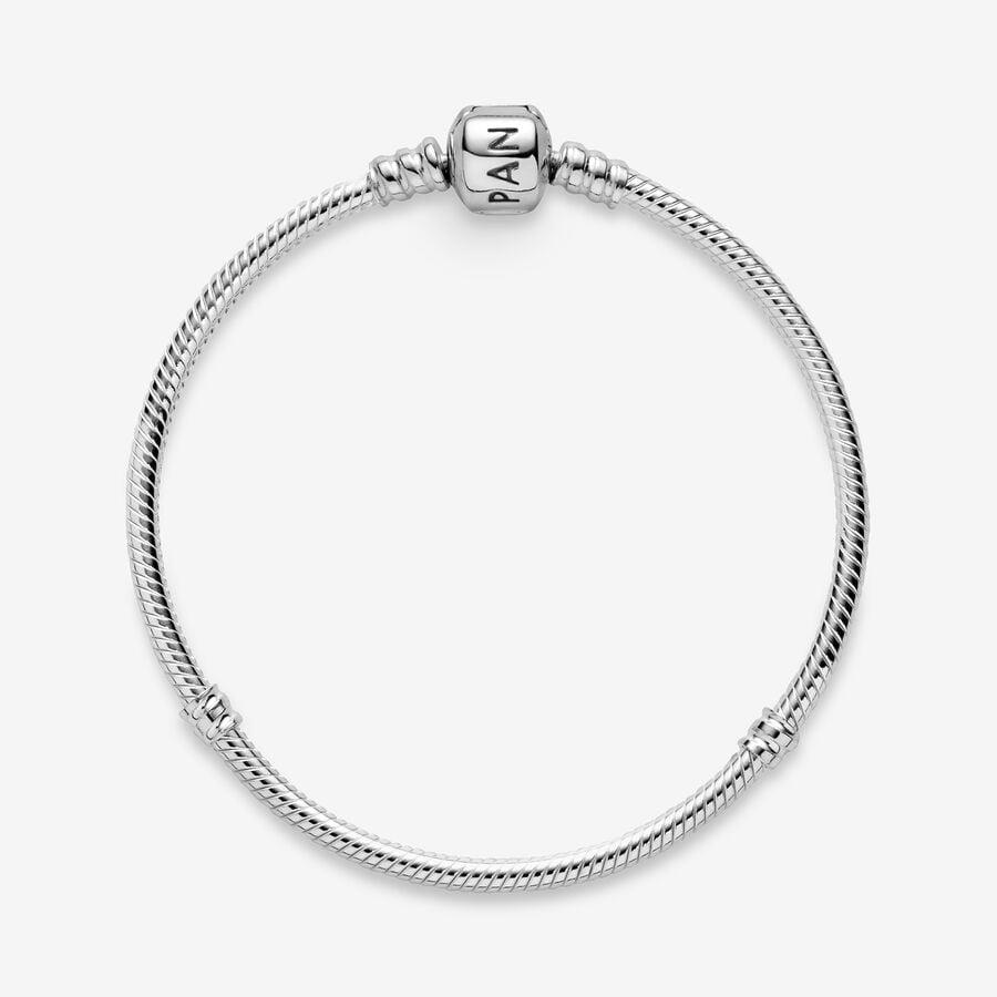 Moments bracelet in silver with snake link - PANDORA