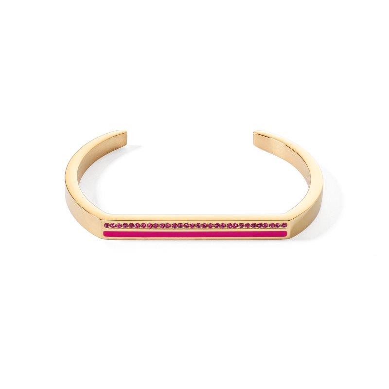 Pink Square Creolen bracelet - COEUR DE LION
