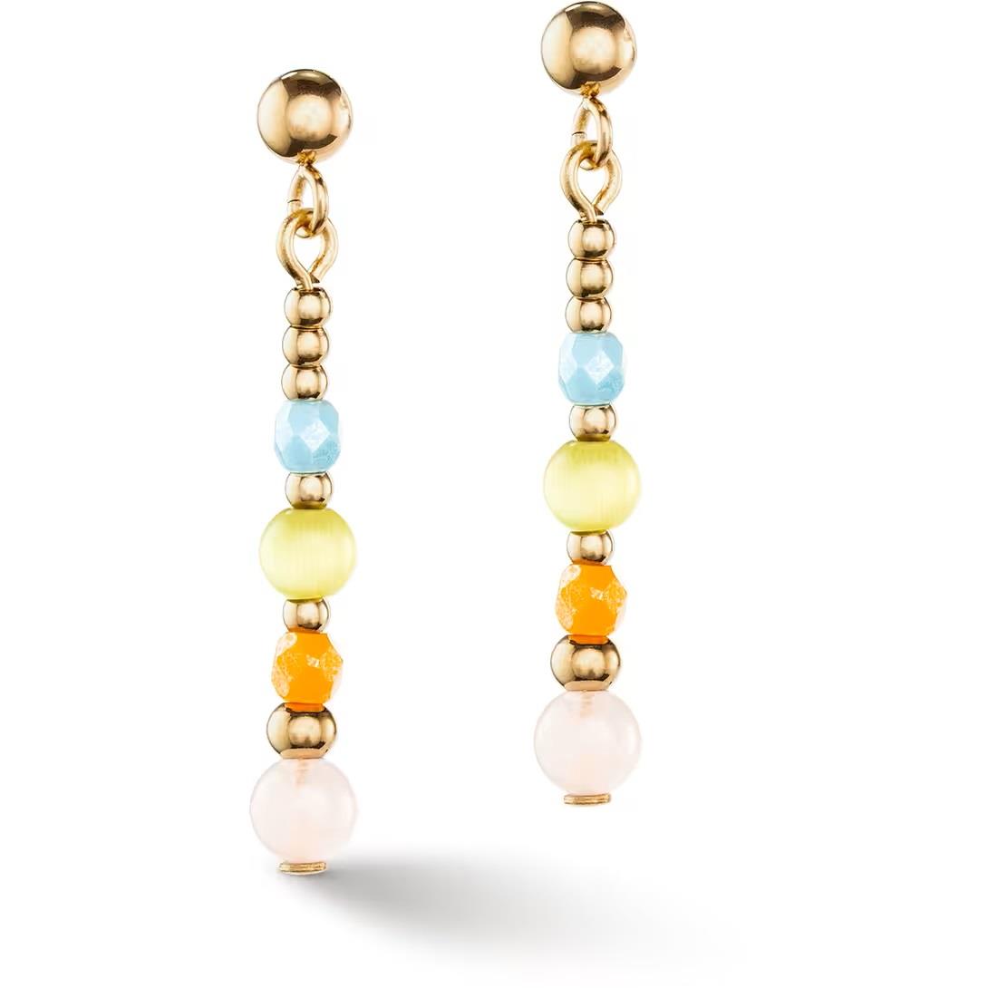 Princess pearl pendant earrings - COEUR DE LION