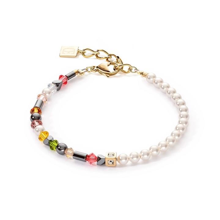 Princess pearls asymmetry bracelet - COEUR DE LION