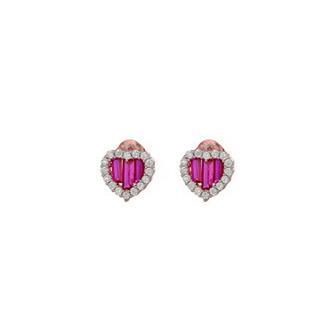 Search me earrings in silver and zircons - CUORI MILANO