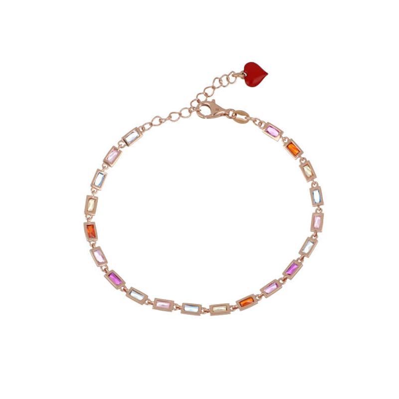 Blossom Festival bracelet in silver and colored zircons - CUORI MILANO