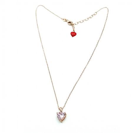 Rose necklace in silver with pendant - CUORI MILANO