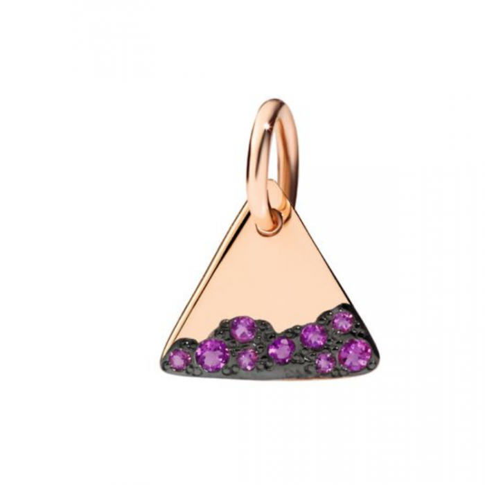 Pendant in rose gold and amethysts - DODO