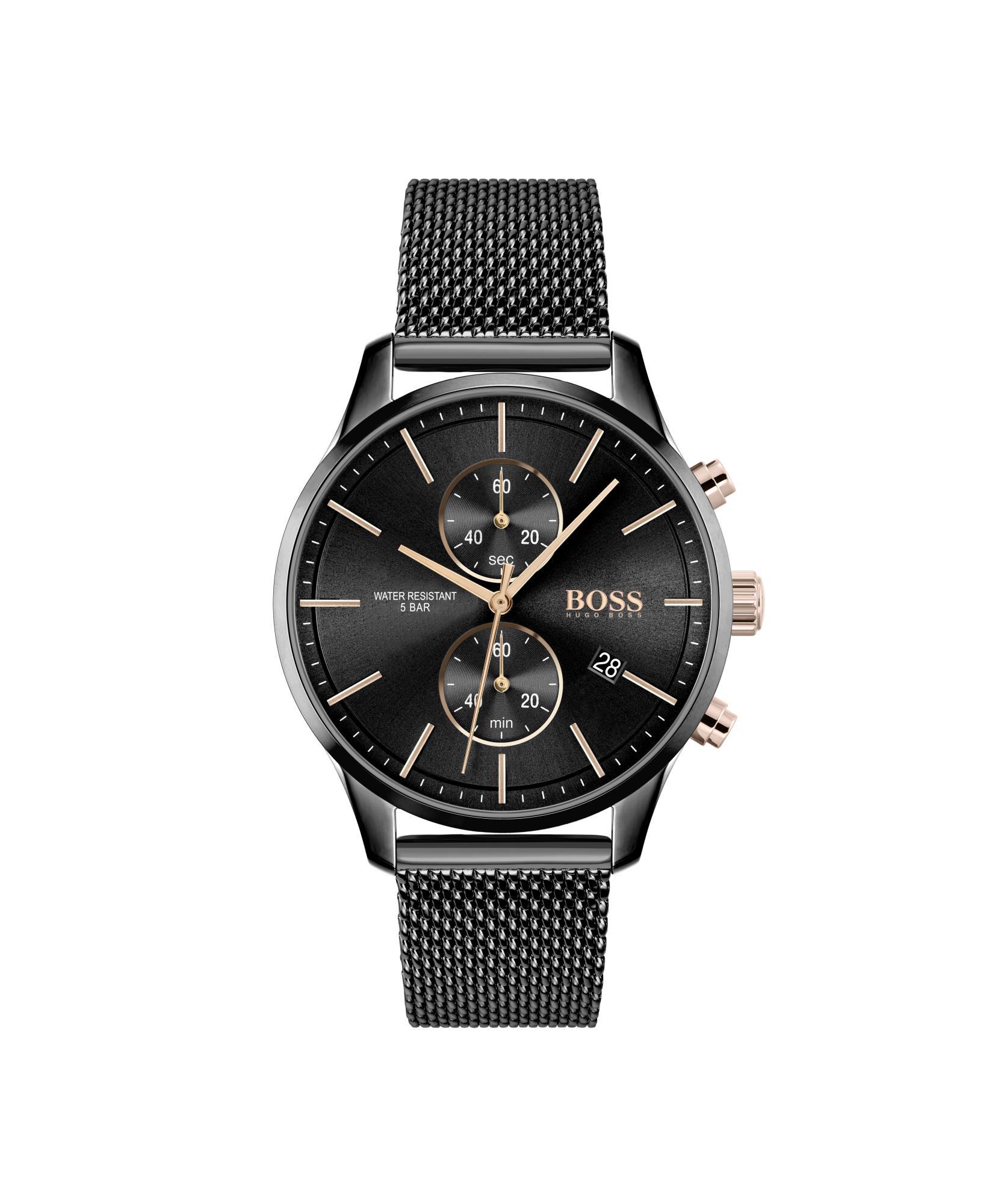 Men's watch in steel, 42mm case, quartz movement - HUGO BOSS