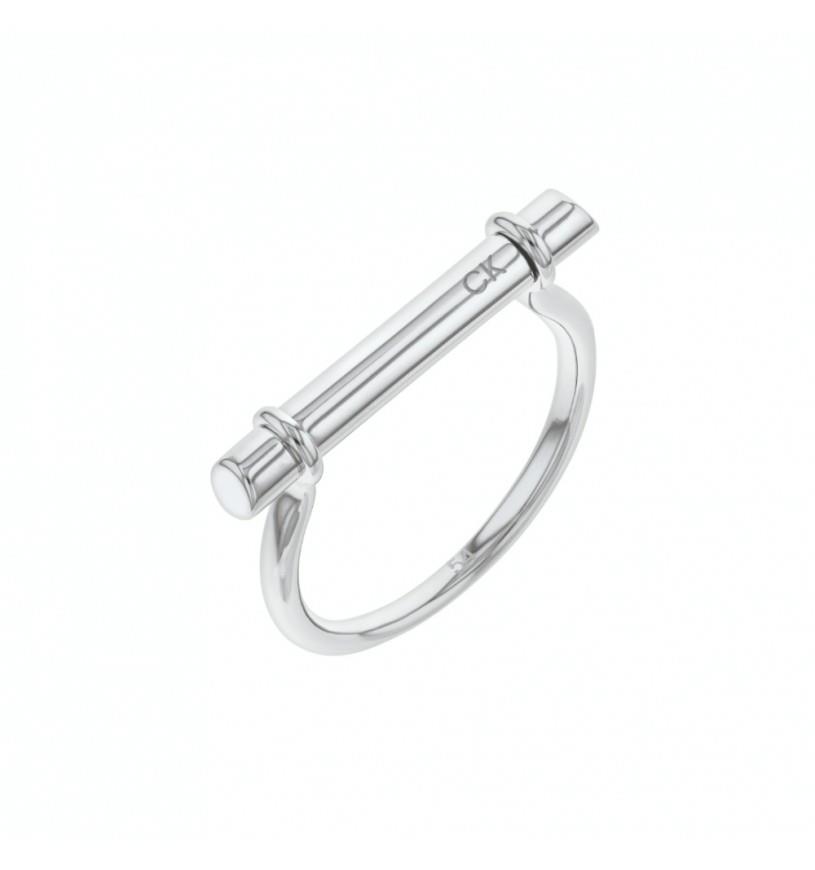 Anillo de acero para mujer. - CALVIN KLEIN