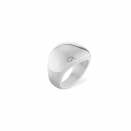 Anillo de mujer en acero plateado. - CALVIN KLEIN