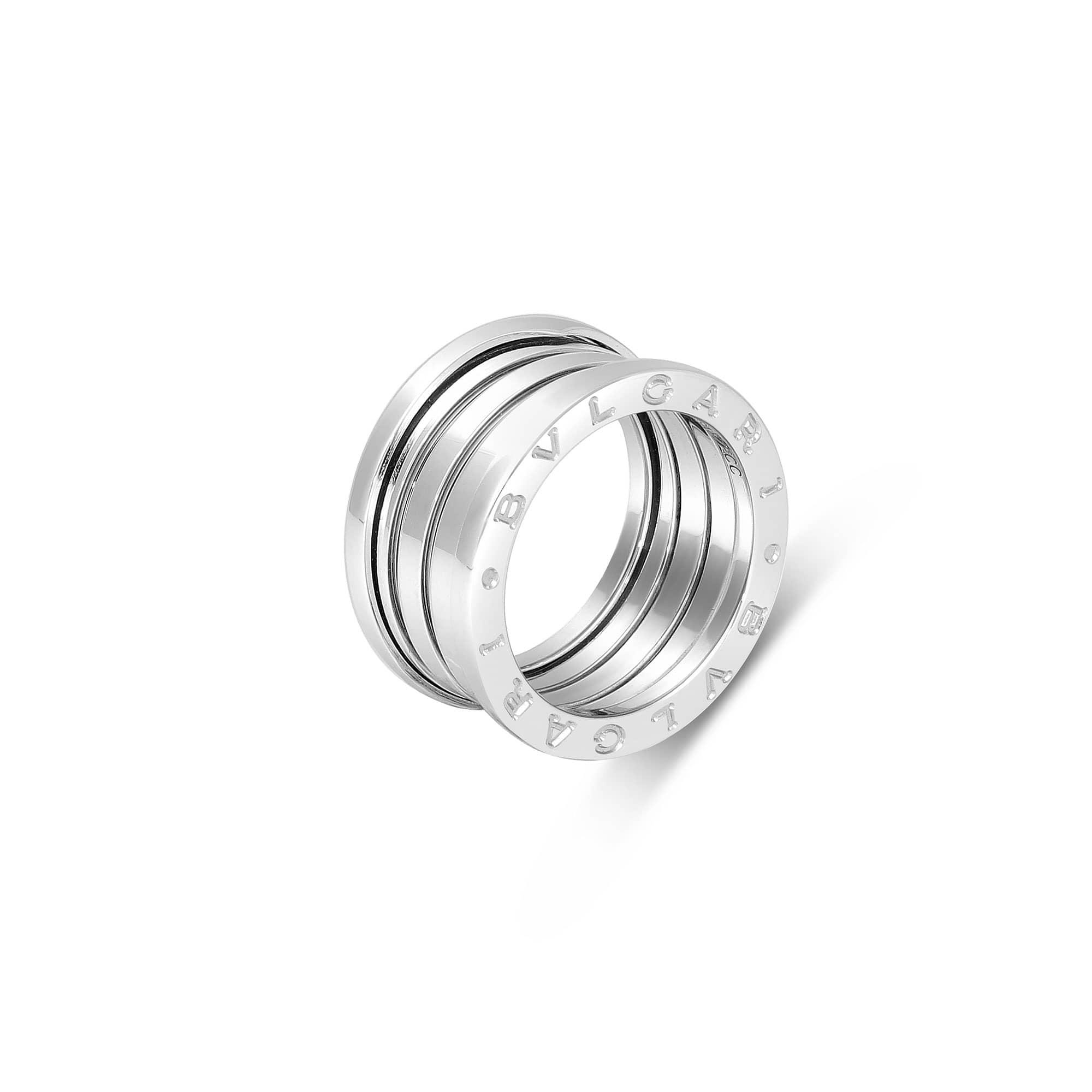 Anello B.Zero1 in oro bianco quattro fasce - BULGARI