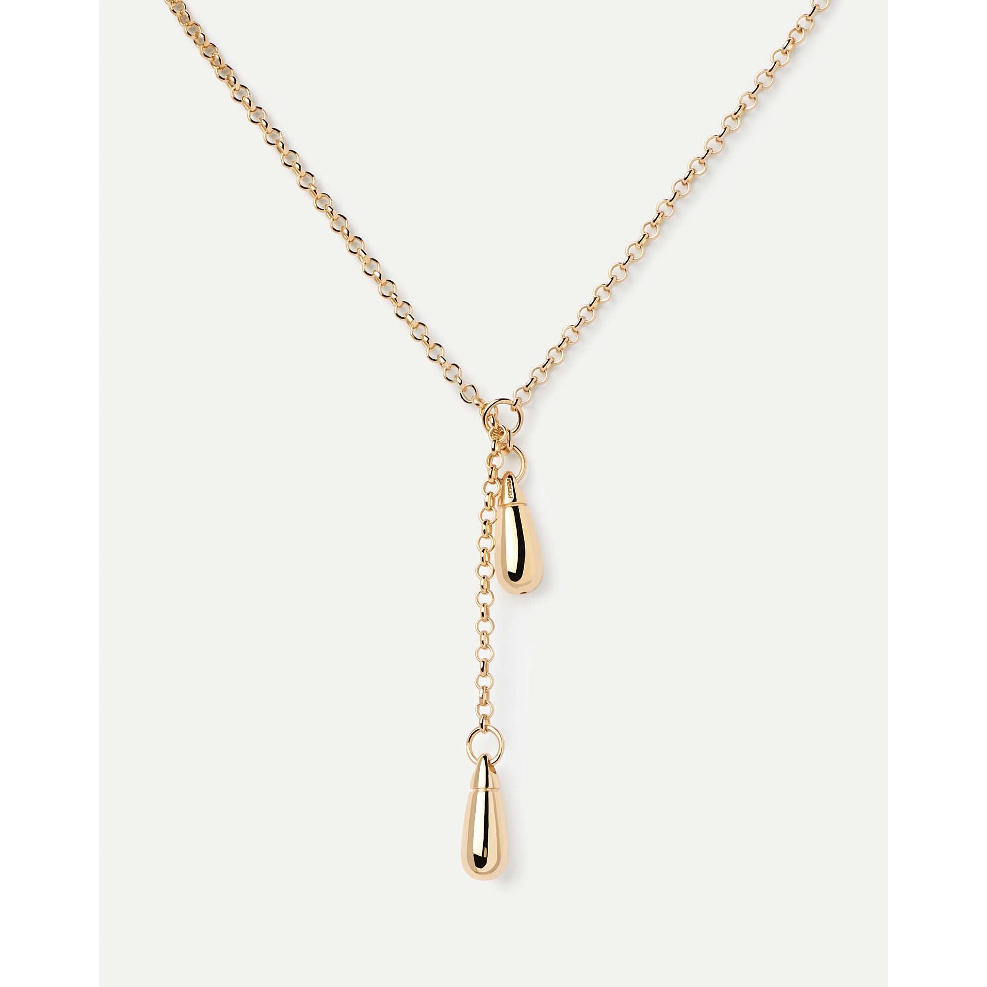 Jupiter Y-necklace in silver - PDPAOLA