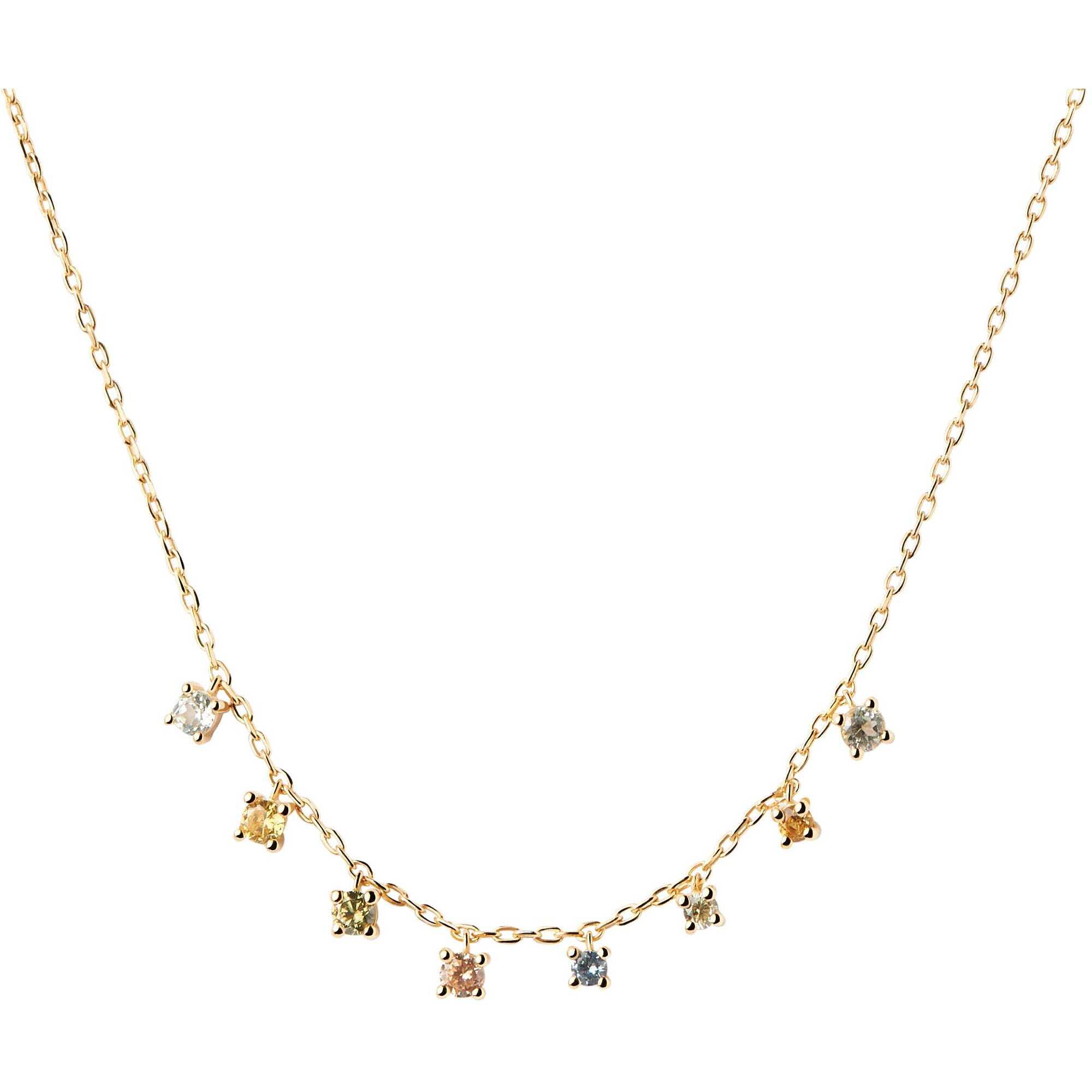 Color necklace in silver with zircons - PDPAOLA