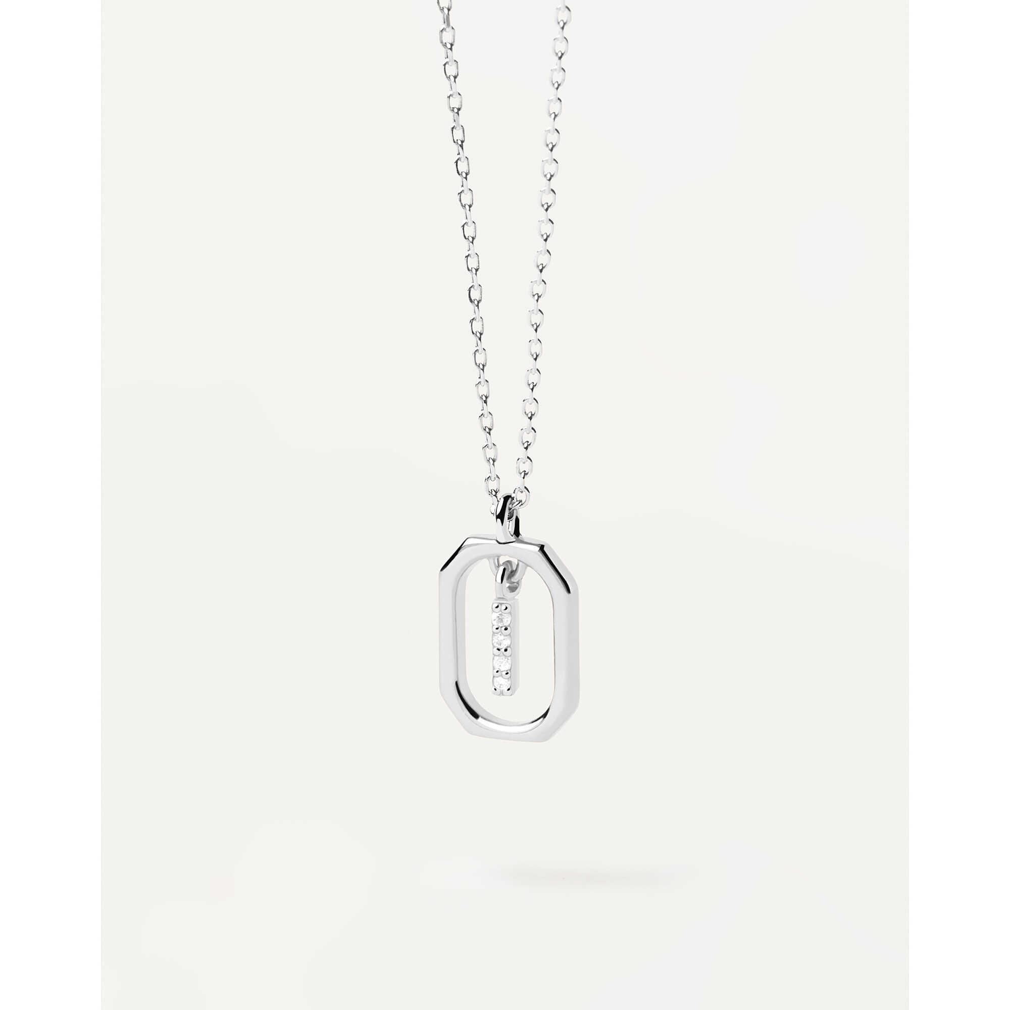 Mini Letters I necklace in silver - PDPAOLA