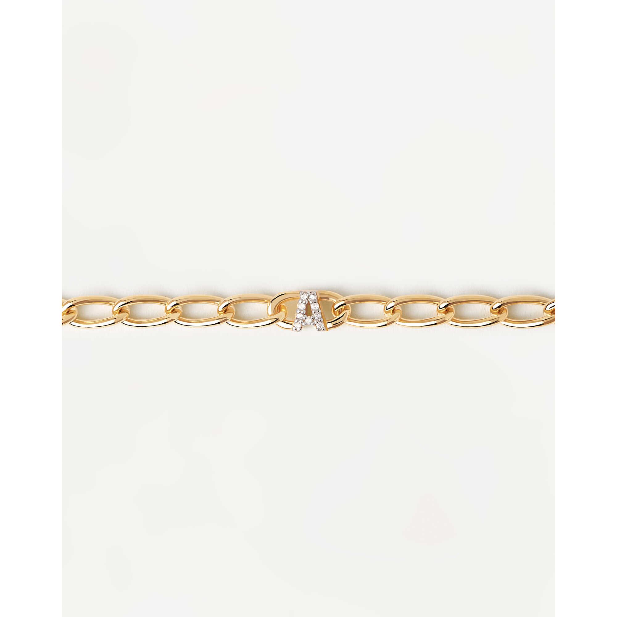 Mini Letters A bracelet in silver - PDPAOLA