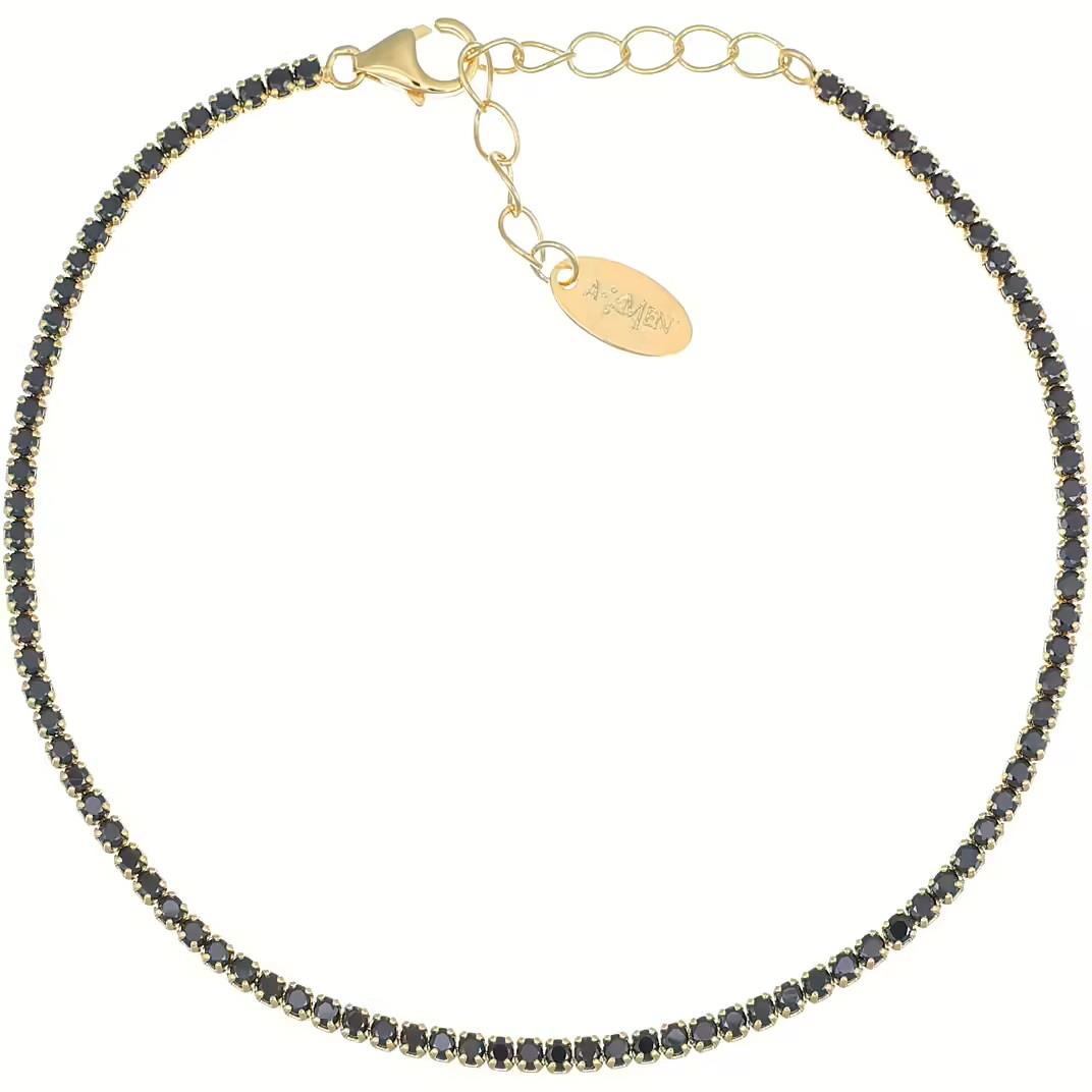 Pulsera mujer en plata de ley 925 envejecida - AMEN