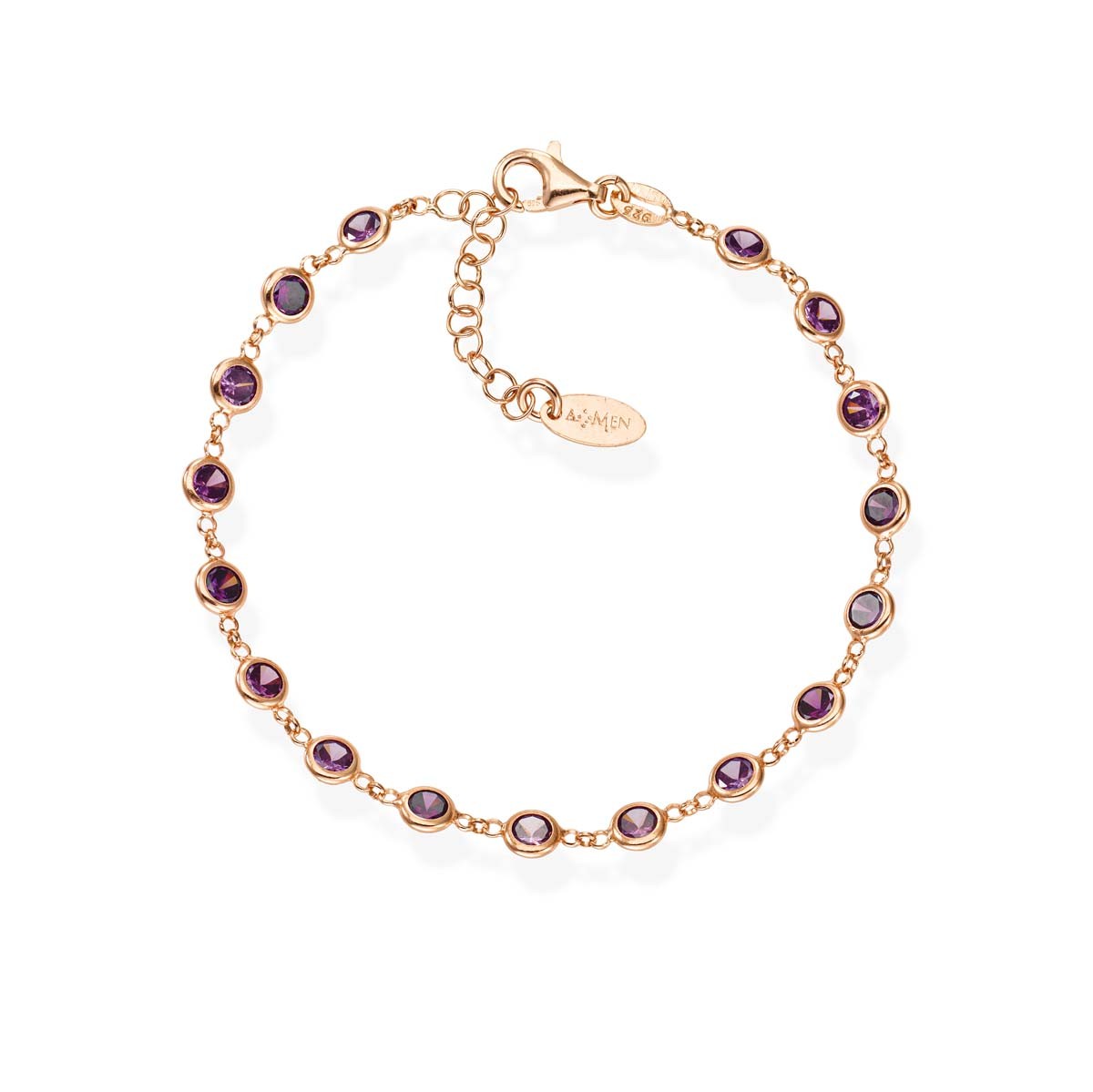 Bracciale in argento 925 con zirconi - AMEN